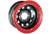 Off-Road Wheels диск стальной черный 6x139,7 8xR16 d110 ET-19 с бедлоком (красный)