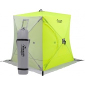 Палатка зимняя PREMIER Куб 1,5х1,5 желтый люминисцентный/серый