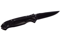 Нож туристический "СЛЕДОПЫТ" с зажимом, клинок 75 мм, на блистере